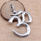 1pcs 75x56mm 2 Colors Antique Bronze Color Antique Silver Color Large Om Yoga Symbol Charms For DIY Jewelry Making