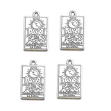 20 Styles Retro silver Style Witch Divination Tarot Card Tag Pendant DIY Charms Necklace Bracelet Jewelry Making 23*14mm J502