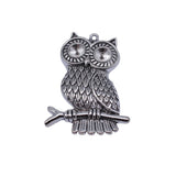 1pcs 79x56mm 2 Colors Antique Bronze Color Antique Silver Color Owl Charms For DIY Jewelry Making