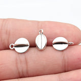 20pcs 13x10x9.2mm Kc Gold Color Rhodium Color Multifaceted Geometric Round Charms For DIY Jewelry Making