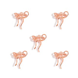 20pcs 6 colors alloy bow Charm Hollow Pendant For DIY Necklace Bracelet Earrings Jewelry Crafts Making Accessories 22*17mm N186
