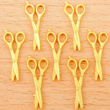 30pcs 4 Colors Scissor Zinc alloy Charms For necklace bracelet Pendants DIY Jewelry Handmade Making Accessorie J464 26*10mm