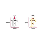 2pcs Stainless Steel Initial Alphabet DIY Jewelry Charms Wholesale A-Z Letter Necklace Making Pendant Never Fade S128