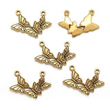 20pcs 7 Colors Double hole butterfly Charms For Bracelets Necklace Pendant DIY Handmade Jewelry Making accessories 18*26mm D2144