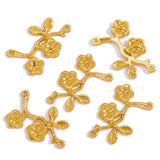 20pcs 5 Color Branches Flower Charm for Bracelet Necklace earring Connector DIY Handmade Jewelry Accessories 18*31mm Q280