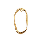 10pcs 49x26mm 2 Colors Oval Hoop Twisted Earring Connector Accessory For DIY Jewelry Making Handmade Jewelry Findings