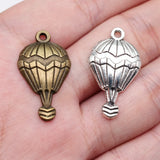 10pcs 29x17mm 2 Colors Antique Bronze Color Antique Silver Color Hot Air Balloon Charms For DIY Jewelry Making