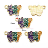 5pcs 10style Carnival Charms Alloy Mask Hat Carnival Pendants For DIY Bracelet Necklace Earrings Jewelry Making Accessories W4