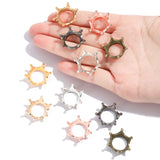50Pcs 8 Colors Alloy Crown Design Accessories 23 * 23 * 8Mm DIY Necklace Bracelet Jewelry Production Materials Wholesale N239