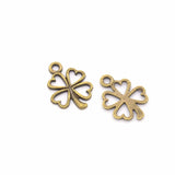 10 colour 35pcs Antique silver color Charms lucky four leaf clover Making pendant fit DIY Handmade Jewelry 17*13mm Q401