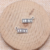 40pcs 7x15mm 2 Colors Antique Bronze Color Antique Silver Color Dollar Charms For DIY Jewelry Making