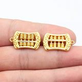 10pcs 24x14mm 2 Colors Antique Silver Color Gold Color Chinese Style Abacus Charm For DIY Jewelry Making