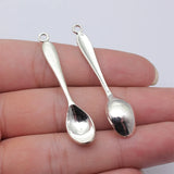 10pcs 54x11mm 5 Colors Spoon Charms Table Spoon Charms For DIY Jewelry Making