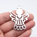 2pcs 57x46mm 5 Colors Angels Watching Over Me Charms For DIY Jewelry Making