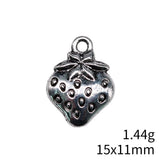 20pcs 15x11mm 2 Colors Antique Silver Color Antique Gold Color Strawberry Charms For DIY Jewelry Making