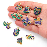 5pcs 10style Carnival Charms Alloy Mask Hat Carnival Pendants For DIY Bracelet Necklace Earrings Jewelry Making Accessories W4