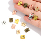 40pcs 6 Colors lucky character tiles Charms For Bracelets Necklace Pendant DIY Handmade Jewelry Making accessories 9*7mm S288