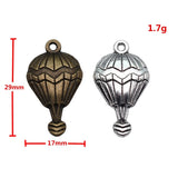 10pcs 29x17mm 2 Colors Antique Bronze Color Antique Silver Color Hot Air Balloon Charms For DIY Jewelry Making