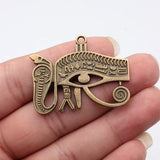 2pcs 45x35mm Ancient Egyptian Series Snake And Eye Of Horus Charms For DIY Jewelry Making