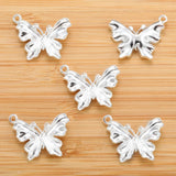20pcs 6 Colors butterfly Charms For Bracelets Necklace Pendant DIY Handmade Jewelry Making accessories 19*23mm D2149