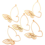 6 colors 10pcs Zinc alloy Simple and stylish Filigree Butterfly Hollow Charms DIY Necklace earrings Jewelry Accessories