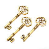 3 pcs 5 colors key Charms Pendants For Necklace Bracelet Jewelry Making DIY Handmade 80*28mm O204