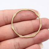 10pcs 43x43mm 5 Colors Embossed Hollowed-Out Geometric Circle Charms For DIY Jewelry Making