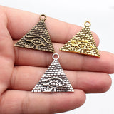 5pcs 30x32mm Ancient Egyptian Pyramid The Eye Of Horus Charms For DIY Jewelry Making