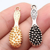 10pcs 10x33mm 2 Colors Antique Silver Color Kc Gold Color Comb Charms For DIY Jewelry Making