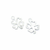 10 colour 35pcs Antique silver color Charms lucky four leaf clover Making pendant fit DIY Handmade Jewelry 17*13mm Q401