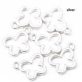 50pcs simple Hollow Butterfly Zinc alloy Charms for Jewelry Making Fashion Earrings Pendants Necklaces Bracelet Accessories DIY