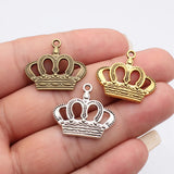 10pcs 27x24mm 3 Colors Antique Bronze Color Antique Silver Color Antique Gold Color Imperial Crown Charms