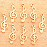 YuenZ 25pcs musical note Charms Tibetan Silver Bronze Pendants Antique Charm Jewelry Making DIY Handmade Craft 25*10mm P201