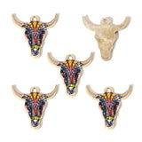 10PCS Alloy Drip-Style Bull's Head Pendants: DIY Necklace Earrings Jewelry Accessories Keychains Bag Charms for Jewelry Making