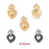 5pcs 2 colour Heart shaped Cross Charms Halloween Charms DIY Handmade Necklace Bracelet Earrings Jewelry Accessories W273