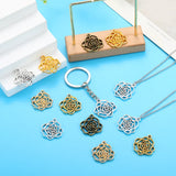 10pcs 5 colors Hollow flower Charms Pendants DIY Jewelry for Necklace Bracelet Making Accessaries 28*25mm Q104