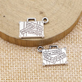 10pcs 13x17mm 2 Colors Antique Bronze Color Antique Silver Color Trunk Charms For DIY Jewelry Making
