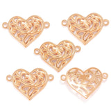 15pcs 5Color Double hole heart shaped Charm for Bracelet Necklace earring Pendant  DIY Handmade Jewelry Accessories 27*19mm A128