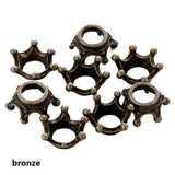 20pcs 7 colors Crown Charms Pendants for Bracelet Necklace DIY Jewelry Making Finding Accessories 12*6mm N202
