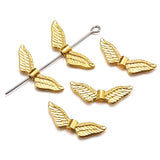 20pcs 6 colors shaped Angel Wings Spacer Bead Charms Jewelry Making DIY Jewelry accessories Handmade Craft 24*8mm R239