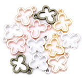50pcs simple Hollow Butterfly Zinc alloy Charms for Jewelry Making Fashion Earrings Pendants Necklaces Bracelet Accessories DIY