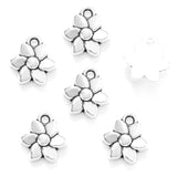 30pcs 7 Color small flower Charm for Bracelet Necklace earring Pendant  DIY Handmade Jewelry Accessories 11*10mm Q1159