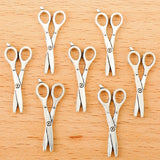 30pcs 4 Colors Scissor Zinc alloy Charms For necklace bracelet Pendants DIY Jewelry Handmade Making Accessorie J464 26*10mm