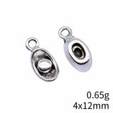 20pcs 4x12mm 2 Colors Antique Silver Color Gold Color Ingots Charms For DIY Jewelry Making