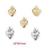 5pcs 2 colour Heart shaped Cross Charms Halloween Charms DIY Handmade Necklace Bracelet Earrings Jewelry Accessories W273