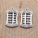 10pcs 24x14mm 2 Colors Antique Silver Color Gold Color Chinese Style Abacus Charm For DIY Jewelry Making