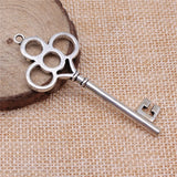 4pcs 28x67mm 2 Colors Antique Bronze Color Antique Silver Color Key Charms For DIY Jewelry Making