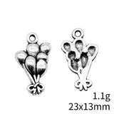 20pcs 23x13mm 2 Colors Antique Bronze Color Antique Silver Color Air Balloon Charms For DIY Jewelry Making