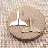 5pcs 29x32mm 2 Colors Antique Bronze Color Antique Silver Color Whale Tail Charms For DIY Jewelry Making