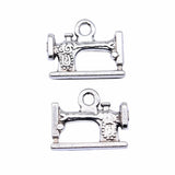 10pcs 19x15mm 2 Colors Antique Bronze Color Antique Silver Color Sewing Machine Charms For DIY Jewelry Making